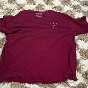 Volcom Men's Deep Red Short Sleeve Tee